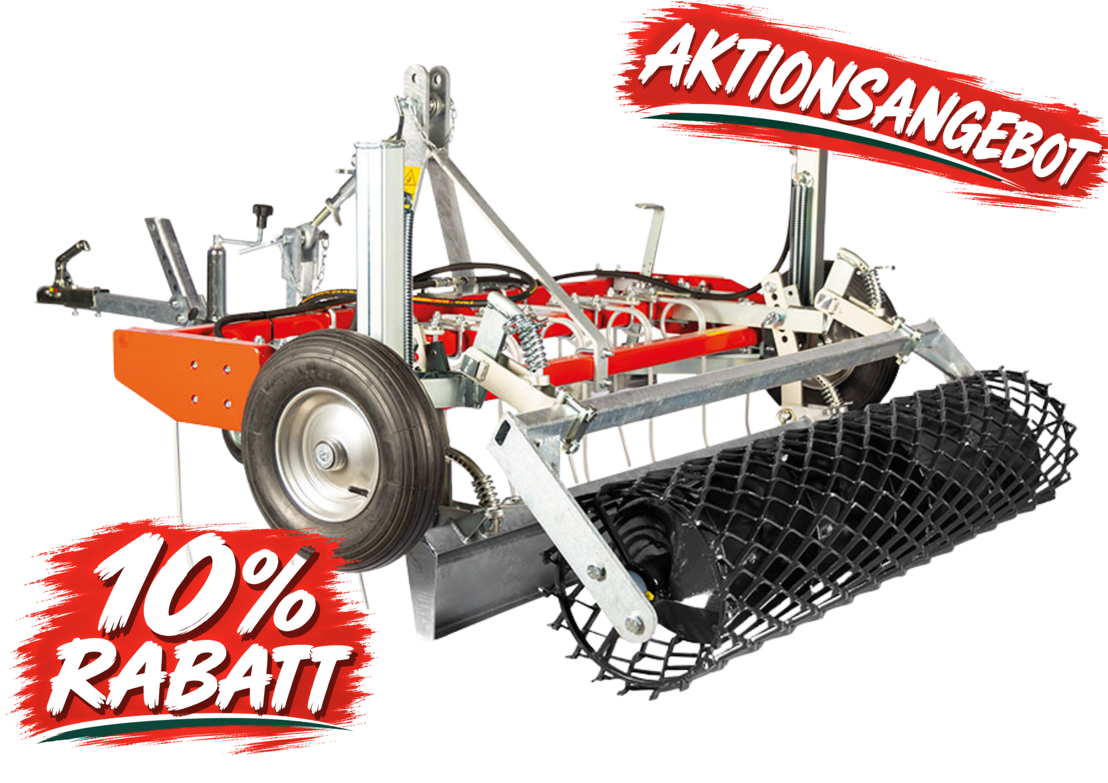 Aktionsangebot: PLATZ-MAX® Roll-GW 1,60 m mit Gitterwalze