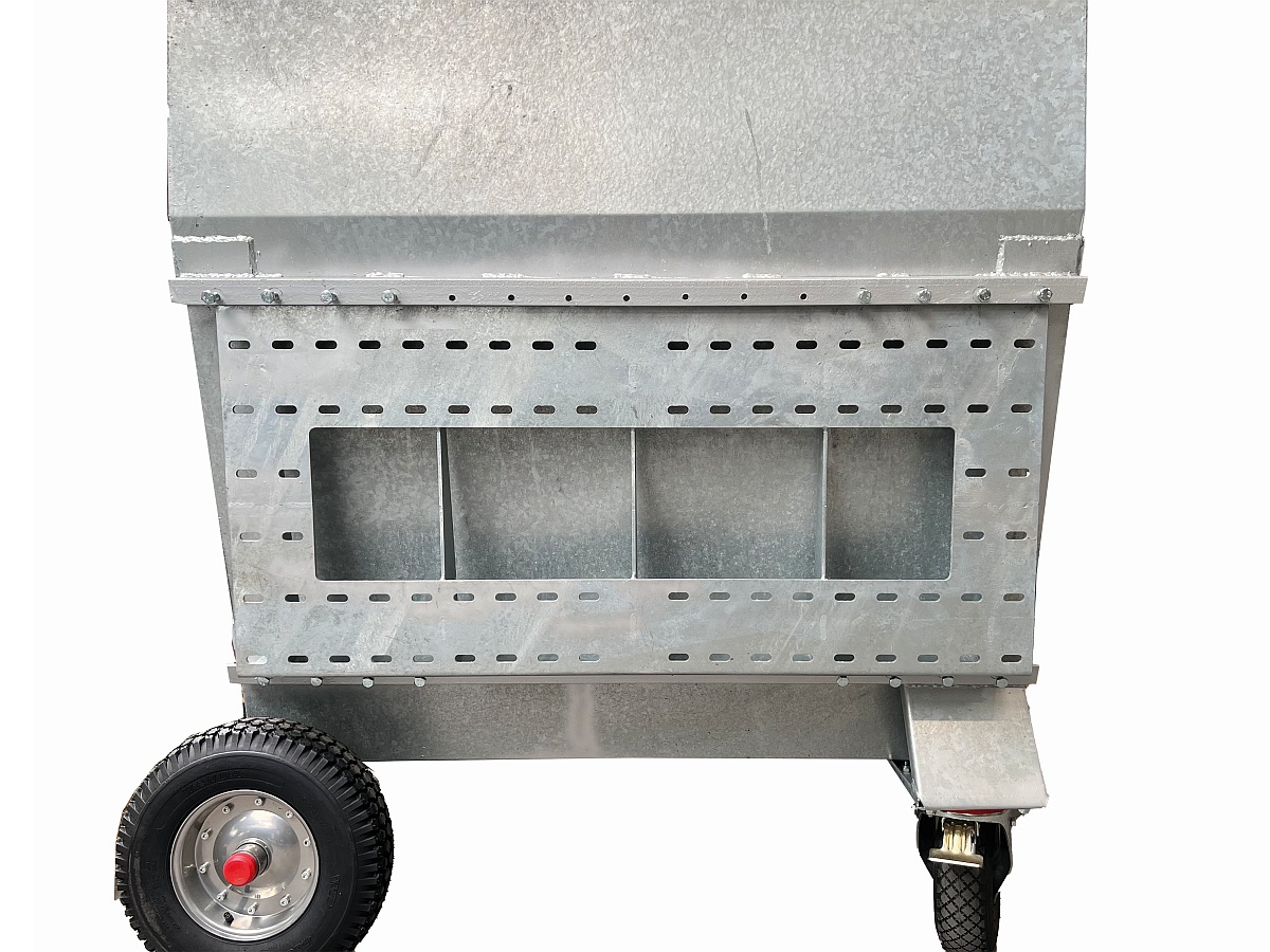 Growi® Großraumkuli 1,25 m³ Tiefe 1110 mm, mit Universal-Lochplatte