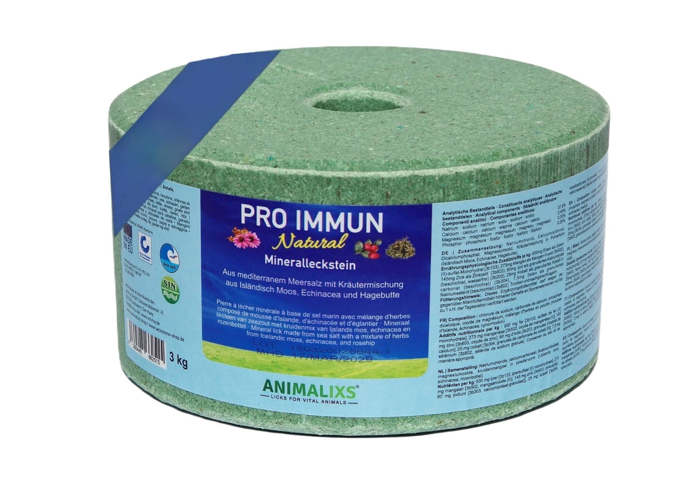 PRO IMMUN Natural Mineralleckstein 3kg
