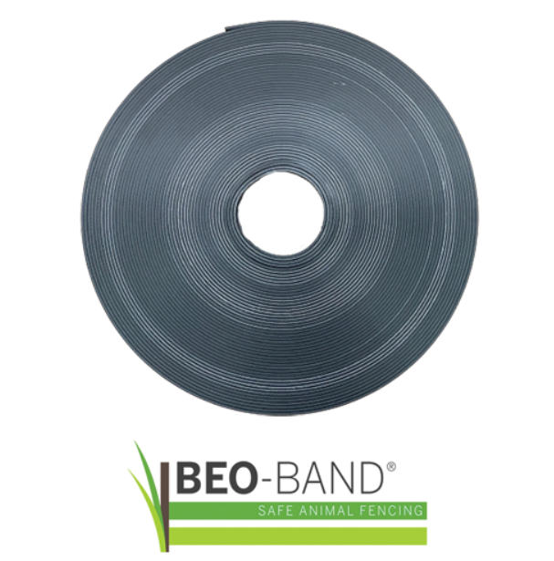 Beo-Band  50 m, Schwarz, 8 cm Bandbreite