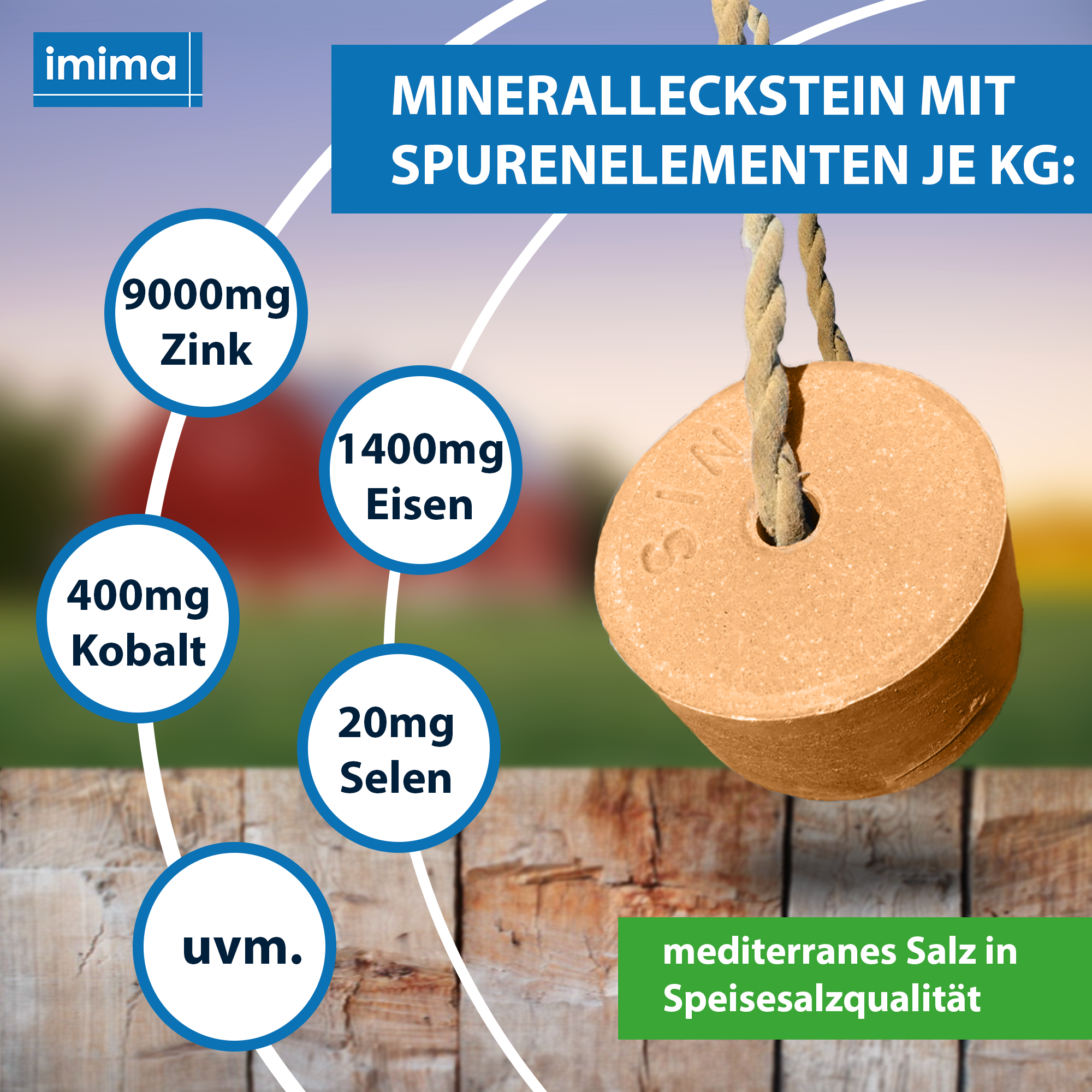 ZINCOBLOCK Mineralleckstein, 3kg