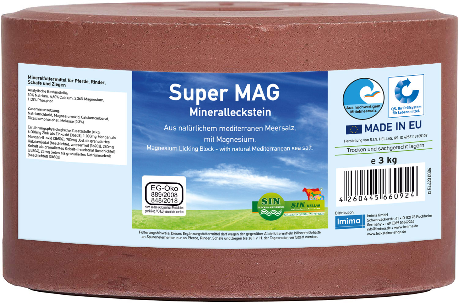 SuperMAG Mineralleckstein, 3kg