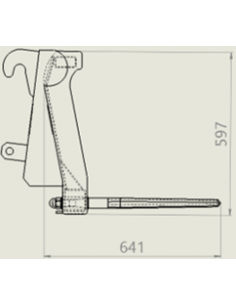 Dunggabel mini Frontlader / Minilader