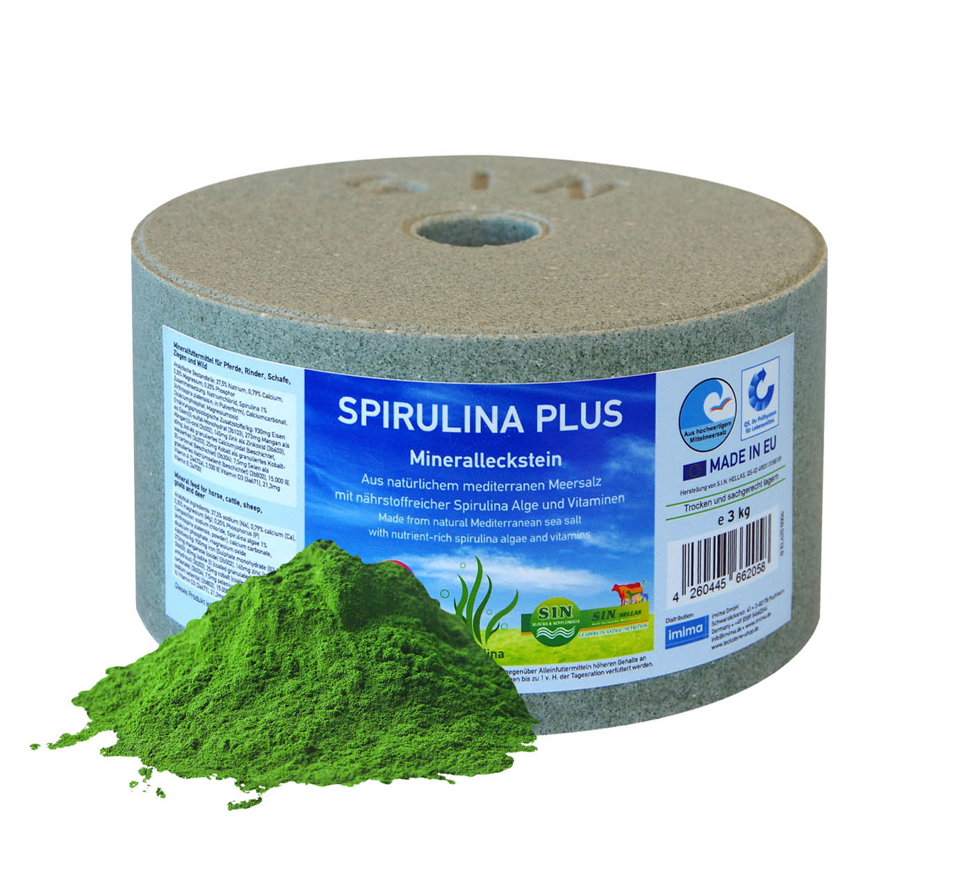 SPIRULINA PLUS Mineralleckstein, 3kg