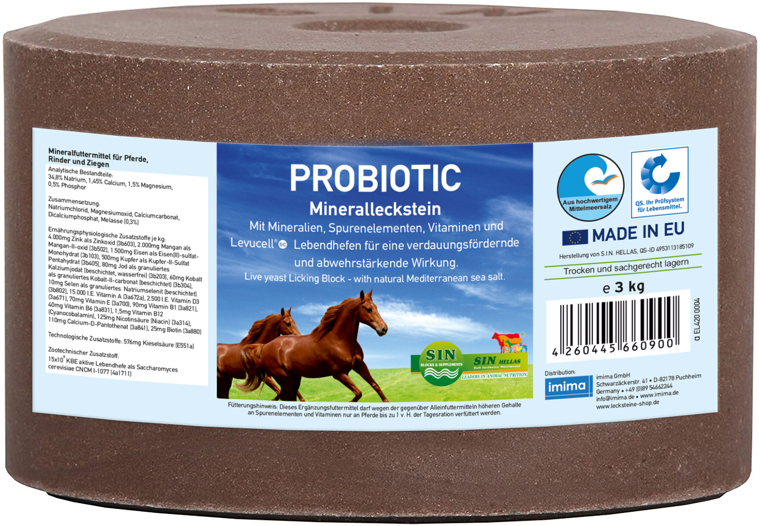 PROBIOTIC Mineralleckstein, 3kg