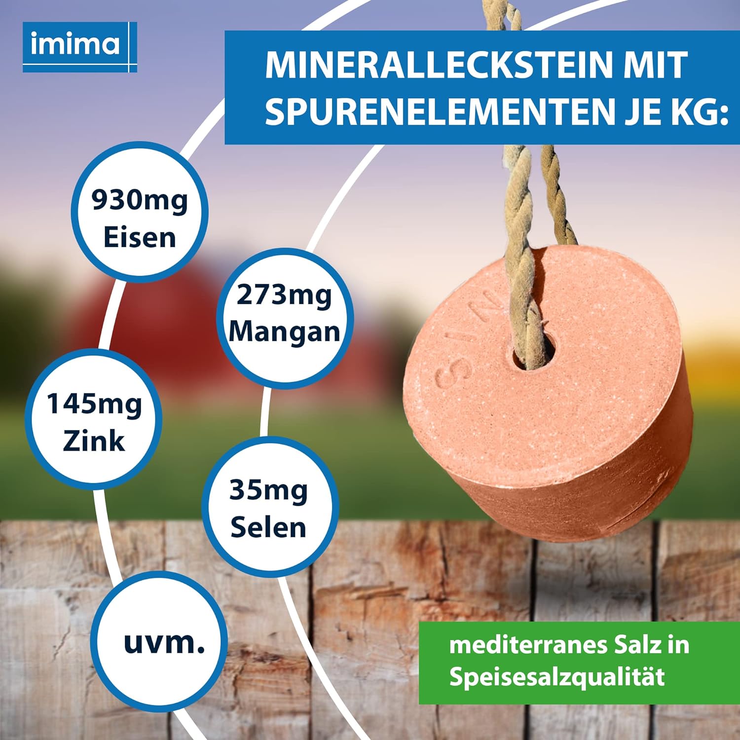 VitaminPlus Selen, Mineralleckstein, 3kg