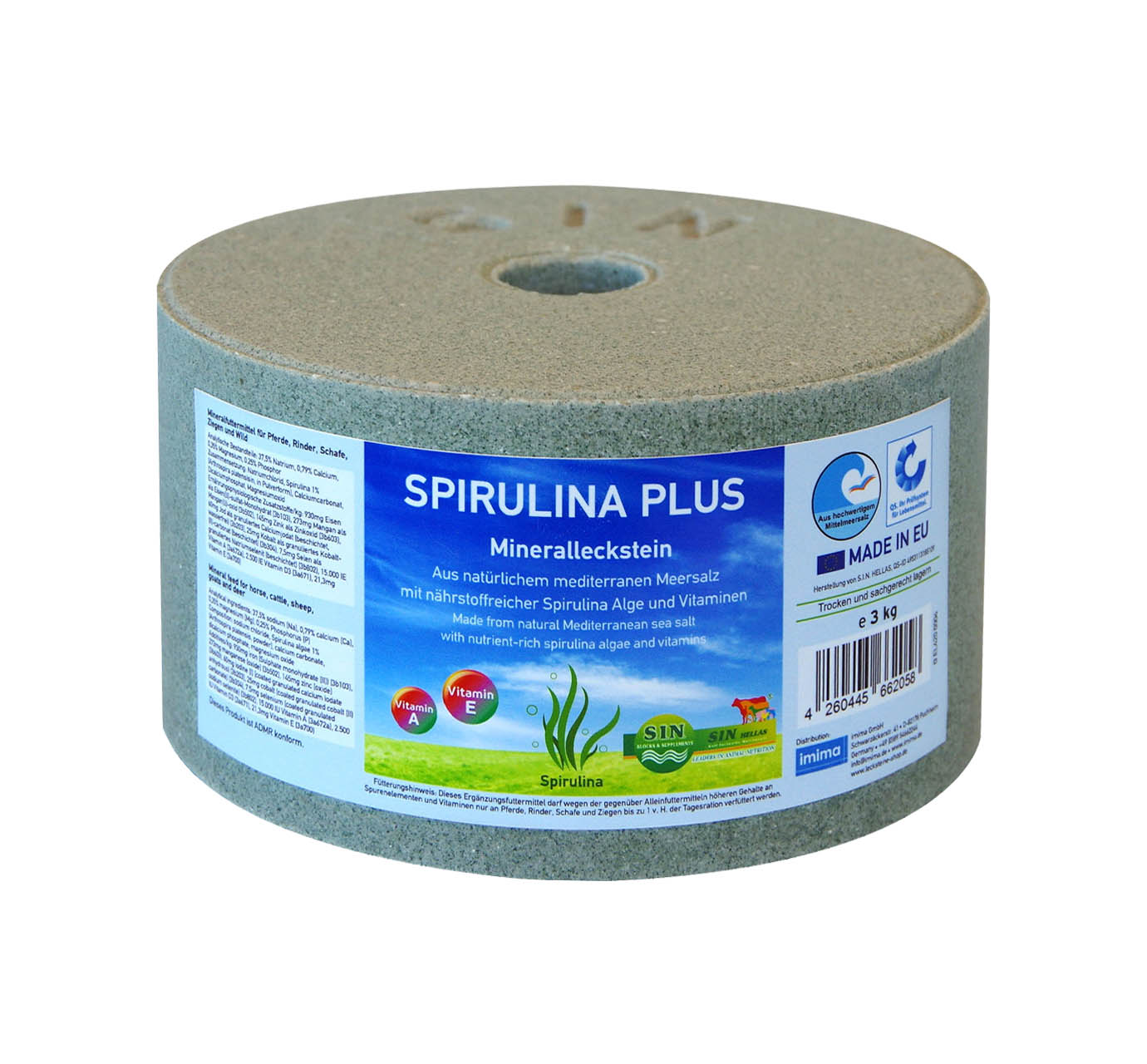 SPIRULINA PLUS Mineralleckstein, 3kg