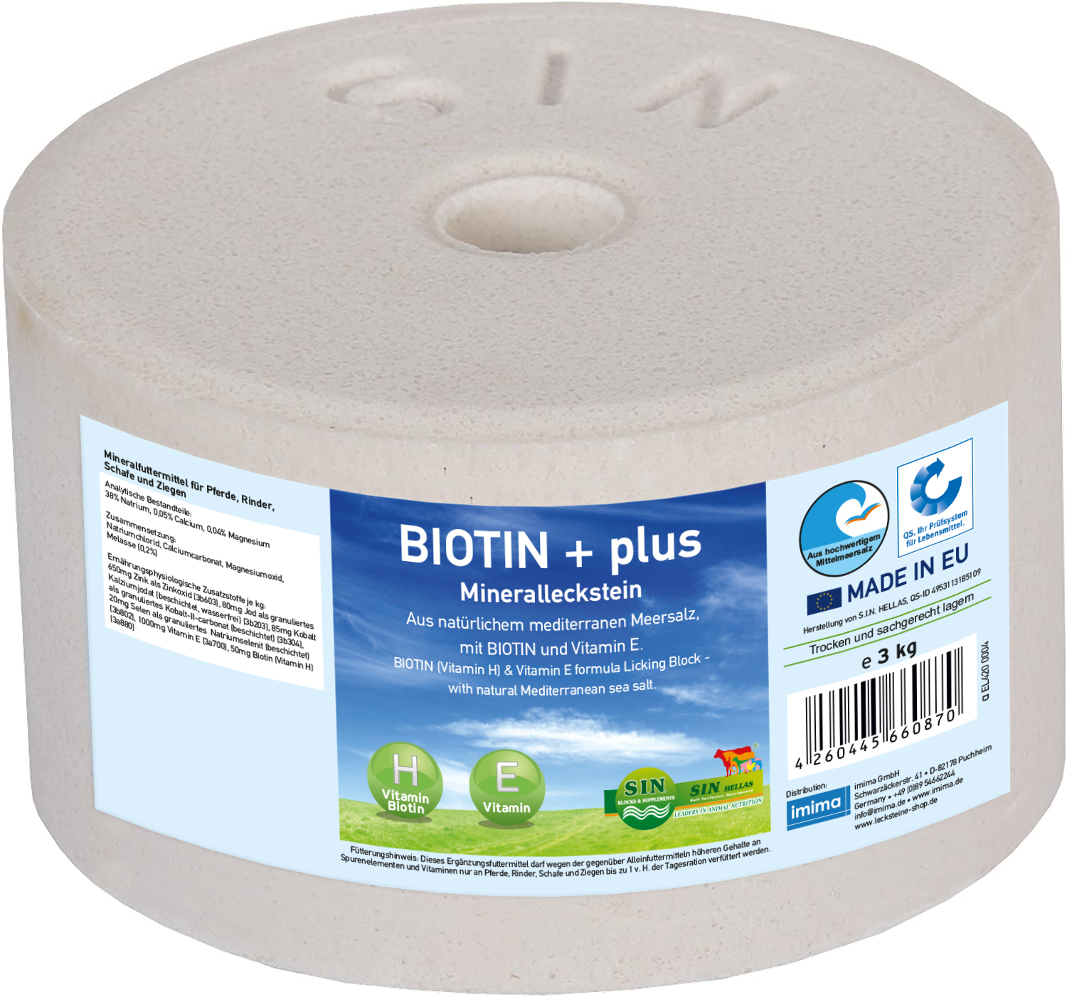 BIOTIN + plus Mineralleckstein, 3kg