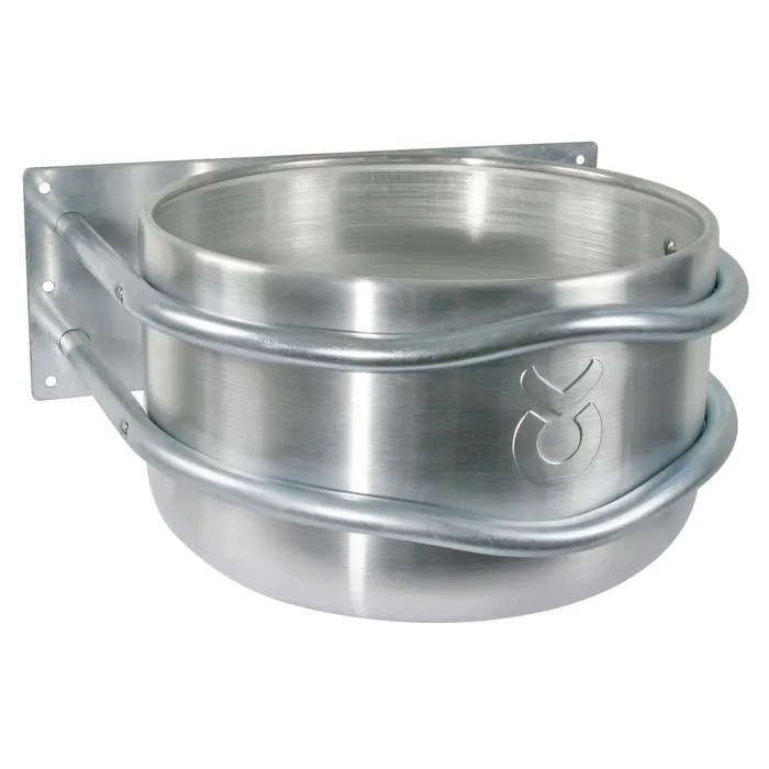 Futtertrog Aluminium 18L mit Ablauf