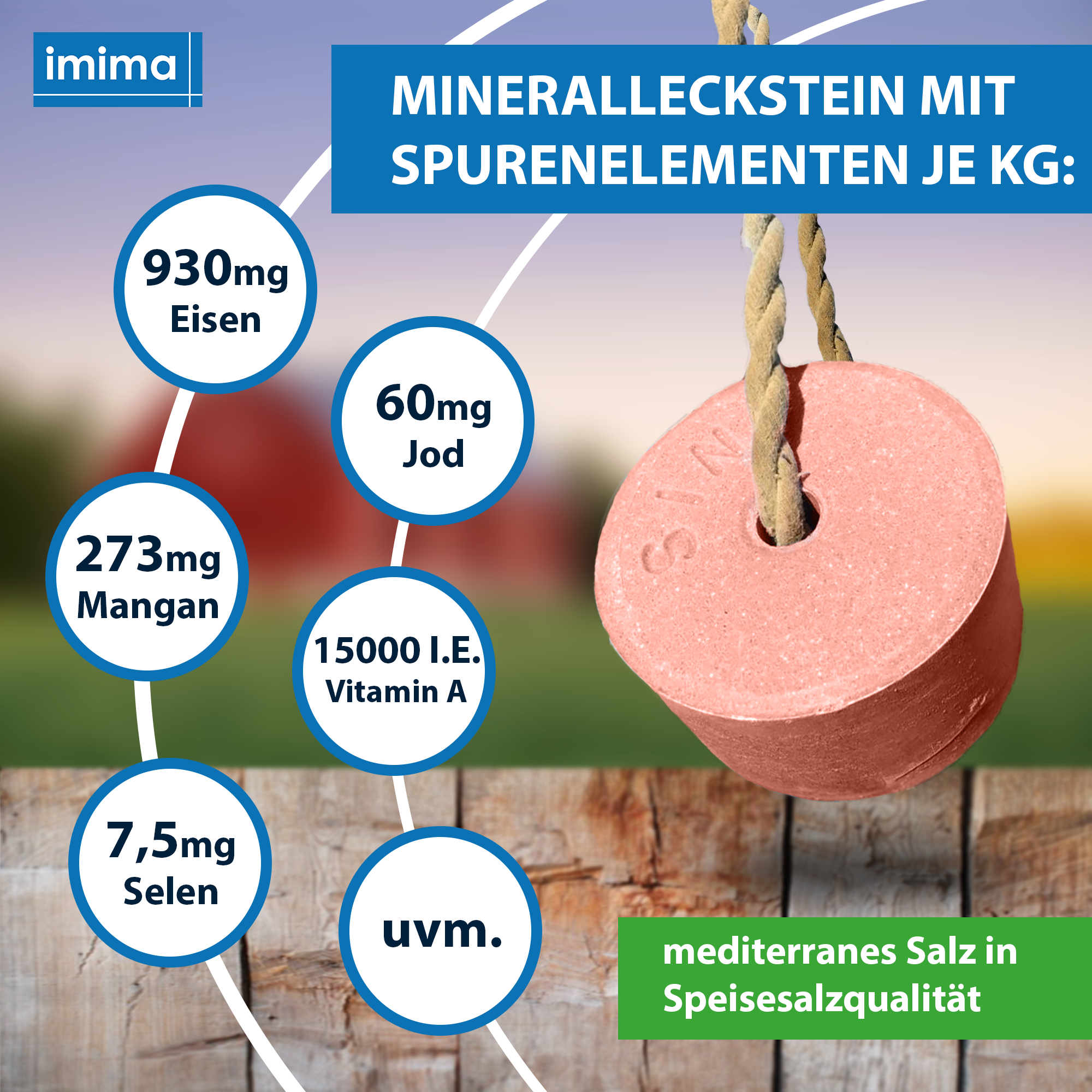 ENERGOBLOCK Mineralleckstein, 3kg