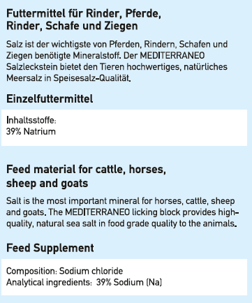 MEDITERRANEO Salzleckstein 3kg