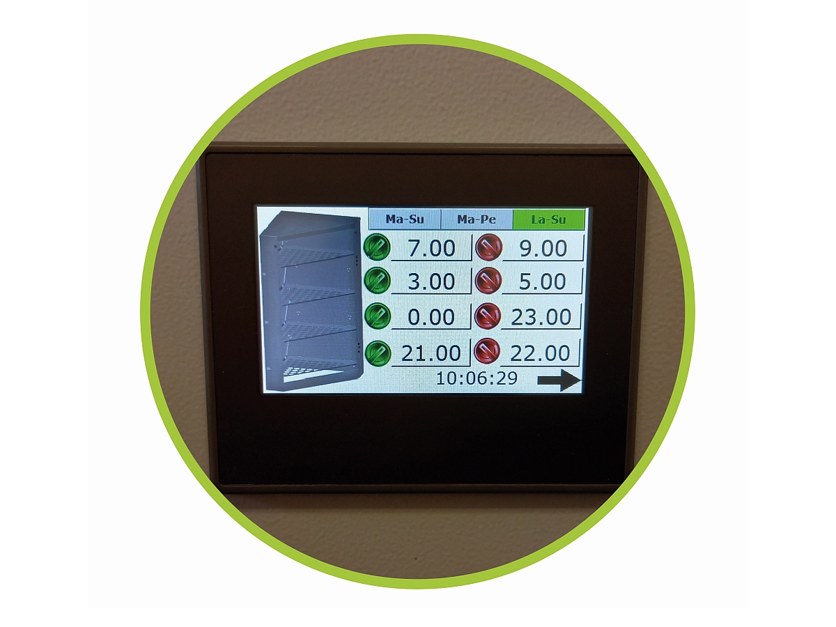 Steuerung Growi Raufutter-Automat
Heinätin® Luxe bis 25 Raufen Steuerung Growi Raufutter-Automat
Heinätin® Luxe bis 25 Raufen