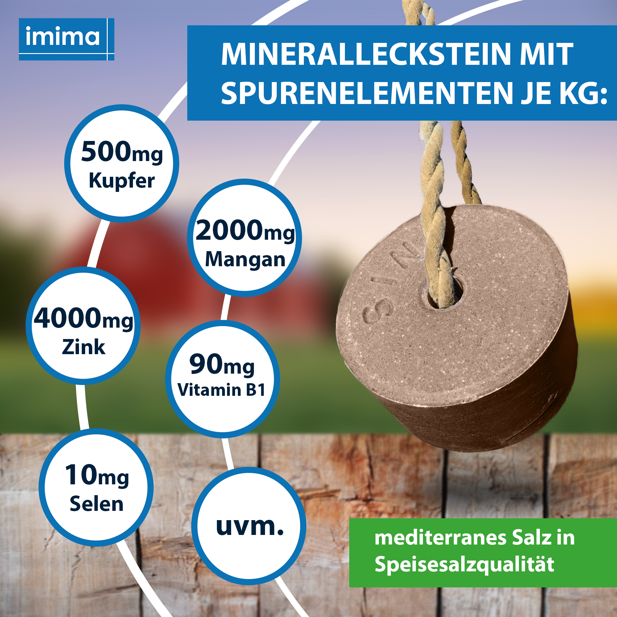 EQUIBLOCK Mineralleckstein, 3kg