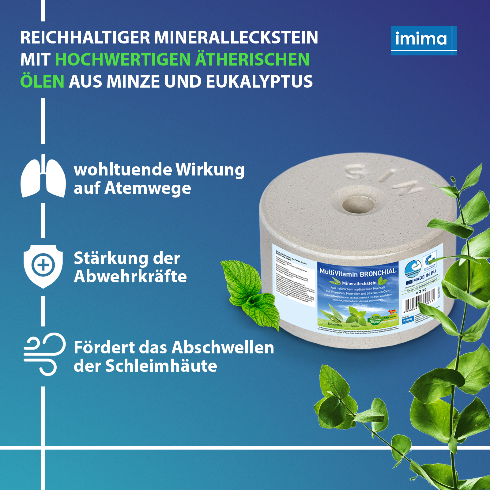 MultiVitamin BRONCHIAL Mineralleckstein, 3kg