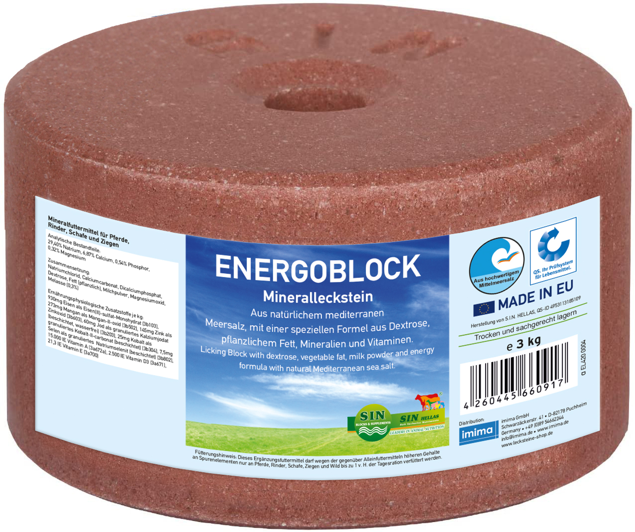 ENERGOBLOCK Mineralleckstein, 3kg