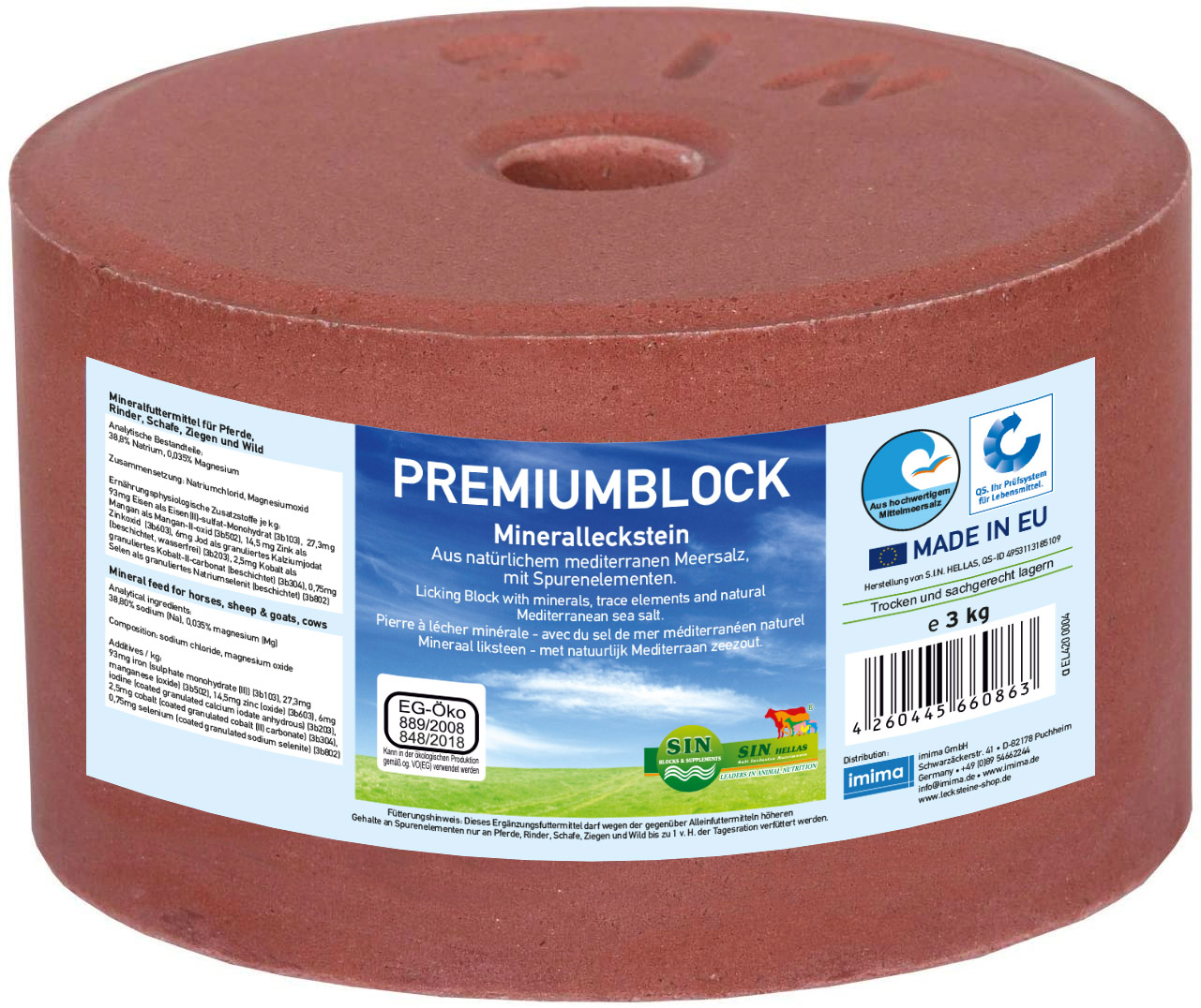 PREMIUMBLOCK Mineralleckstein, 3kg