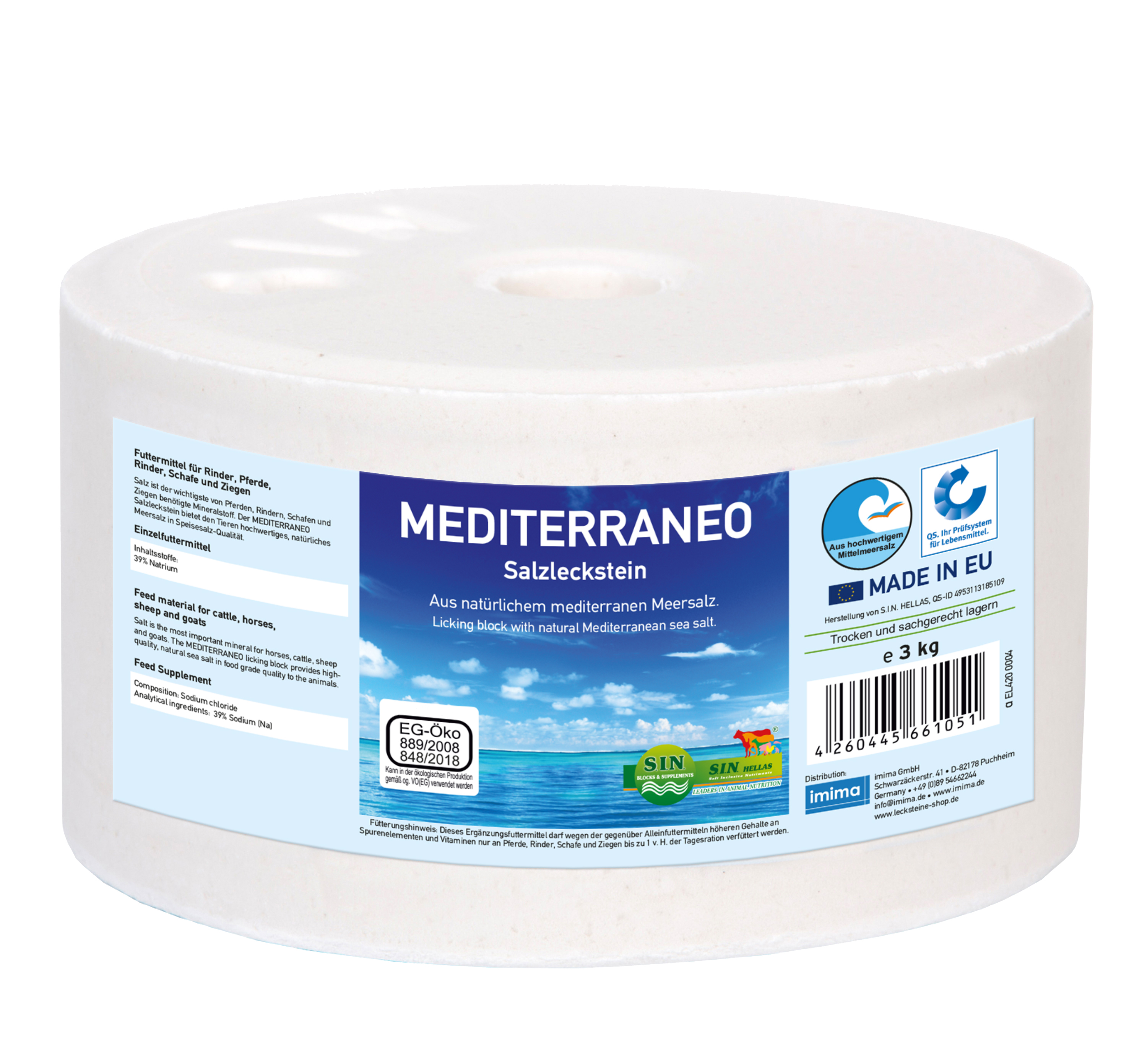 MEDITERRANEO Salzleckstein 3kg