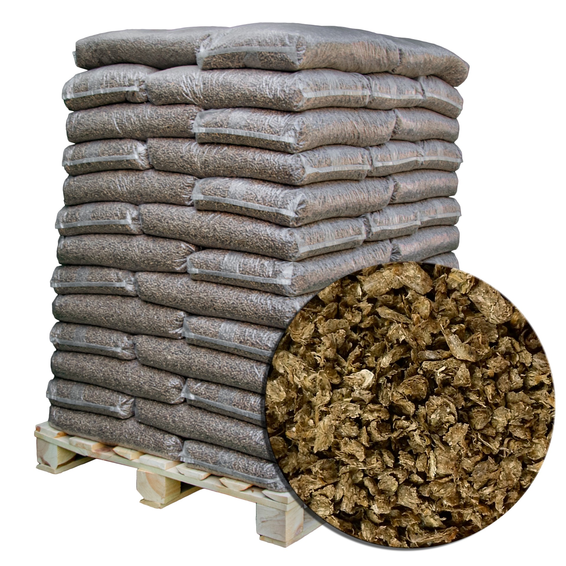 Einstreu-Granulat aus Weizenstroh + Raps 960kg