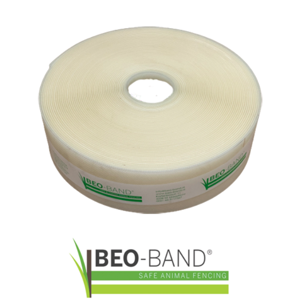 Beo-Band  50 m, Weiß, 8 cm Bandbreite