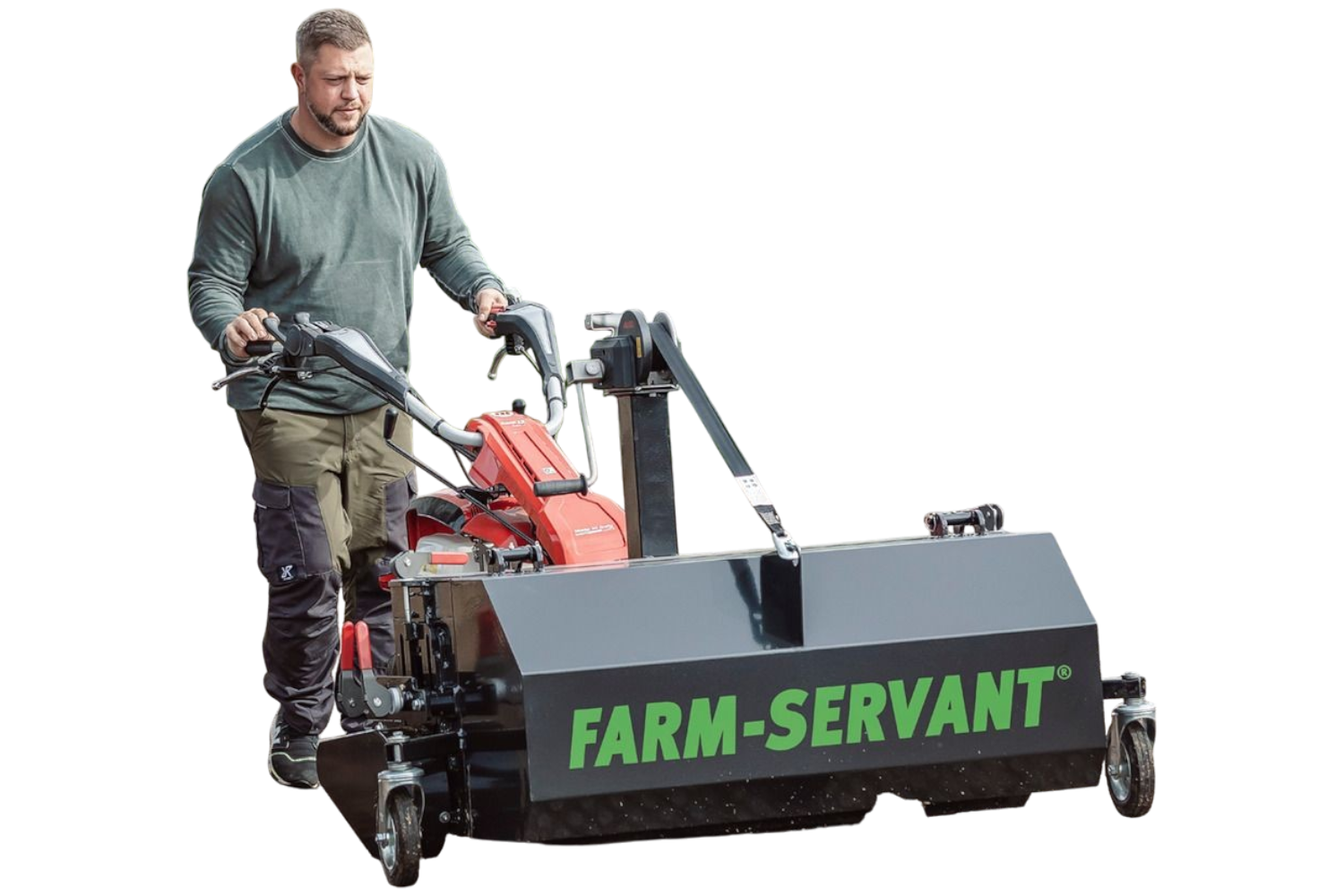 Farm-Servant®  FS120KiK-Set mit Einachtraktor Benzin 291Nm und aktiver Lenkung Farm-Servant®  FS120KiK-Set mit Einachtraktor Benzin 291Nm und aktiver Lenkung
