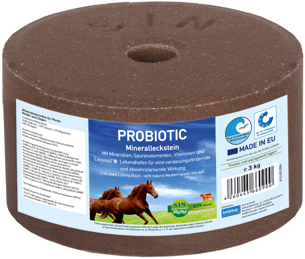 PROBIOTIC Mineralleckstein, 3kg