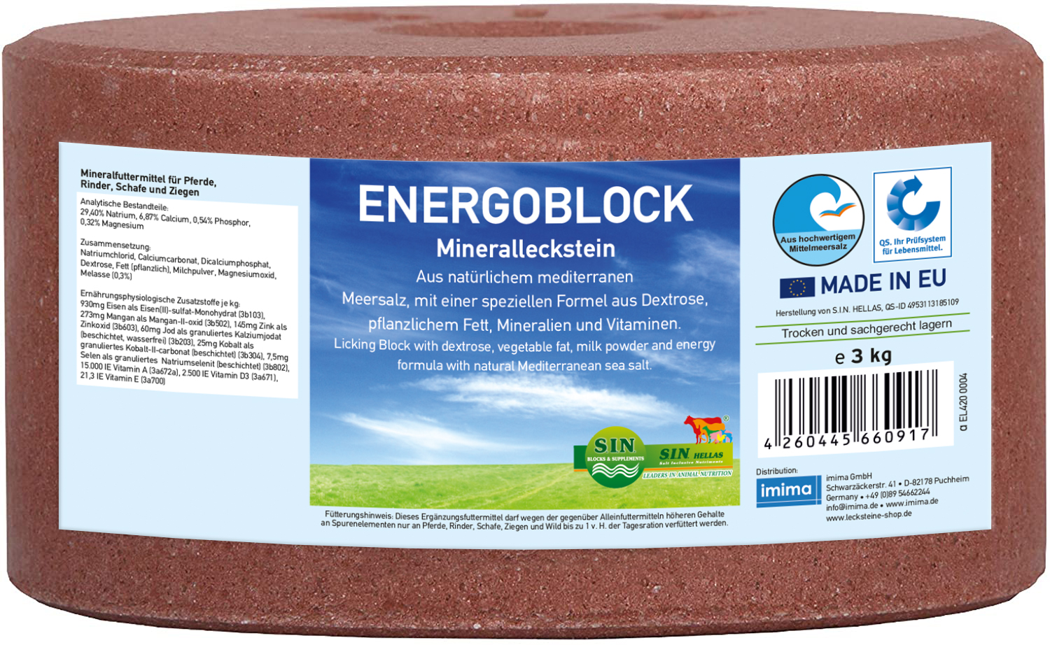 ENERGOBLOCK Mineralleckstein, 3kg