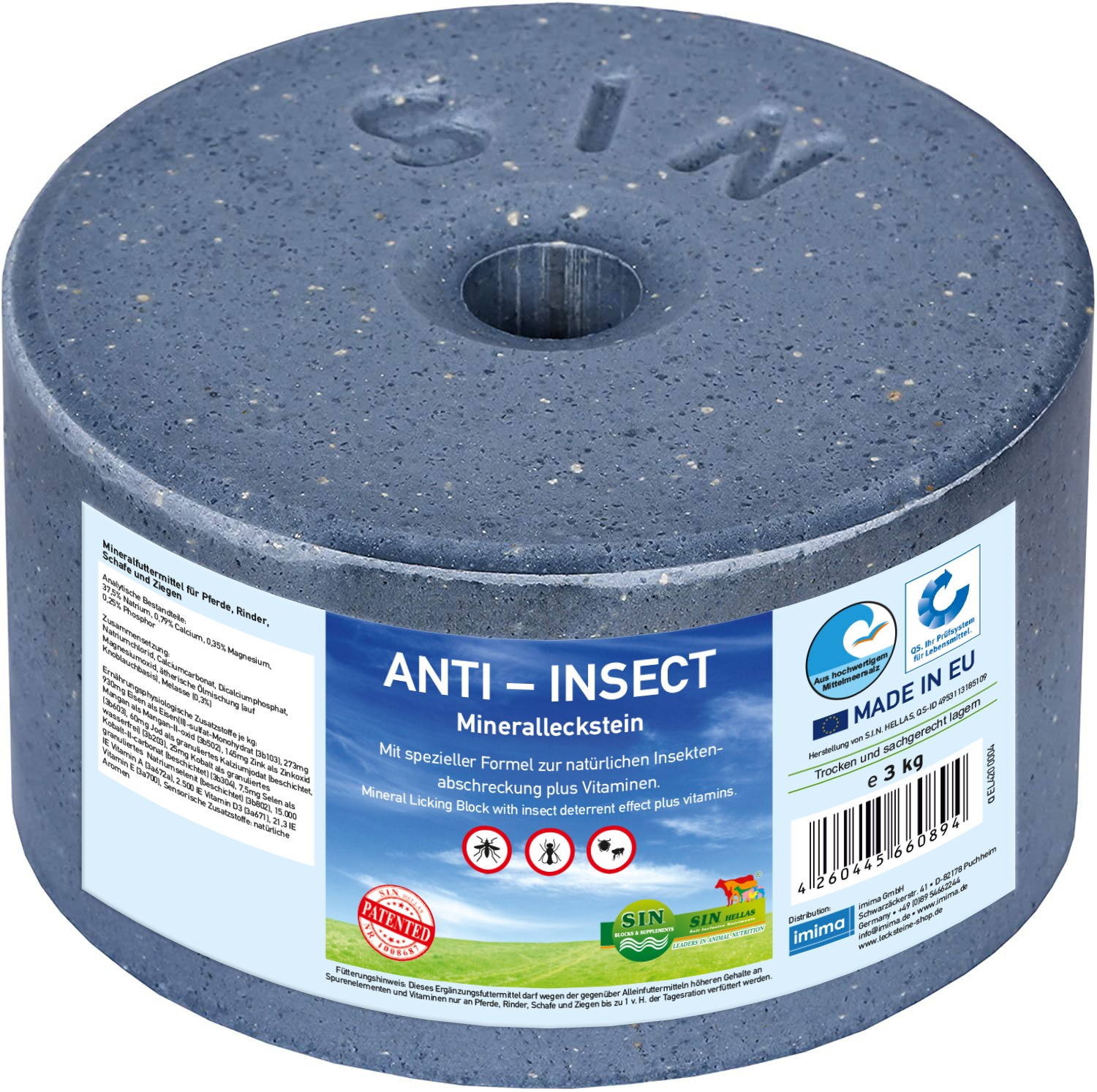 ANTI-INSECT Mineralleckstein, 3kg