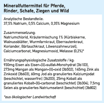 KräuterBlock Mineralleckstein, 3kg