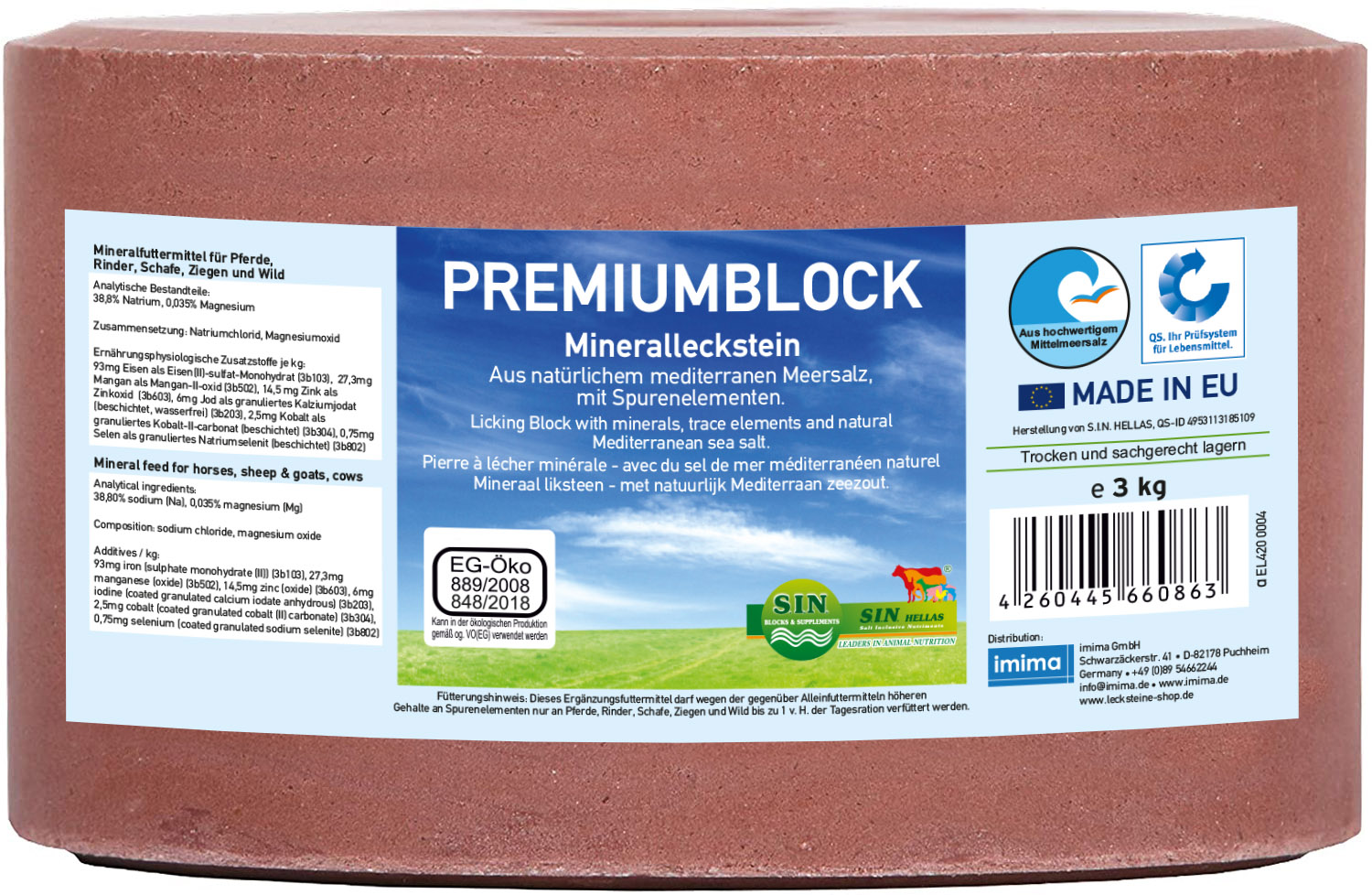 PREMIUMBLOCK Mineralleckstein, 3kg