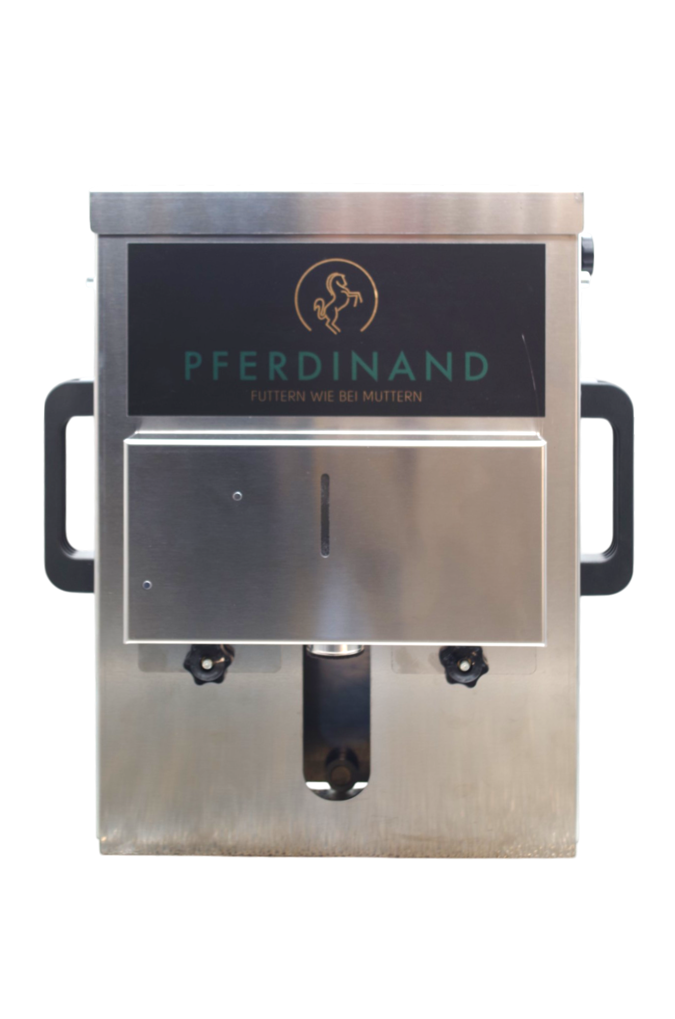 Futterautomat "Pferdinand" in der Version Mono mit Obenbefüllung