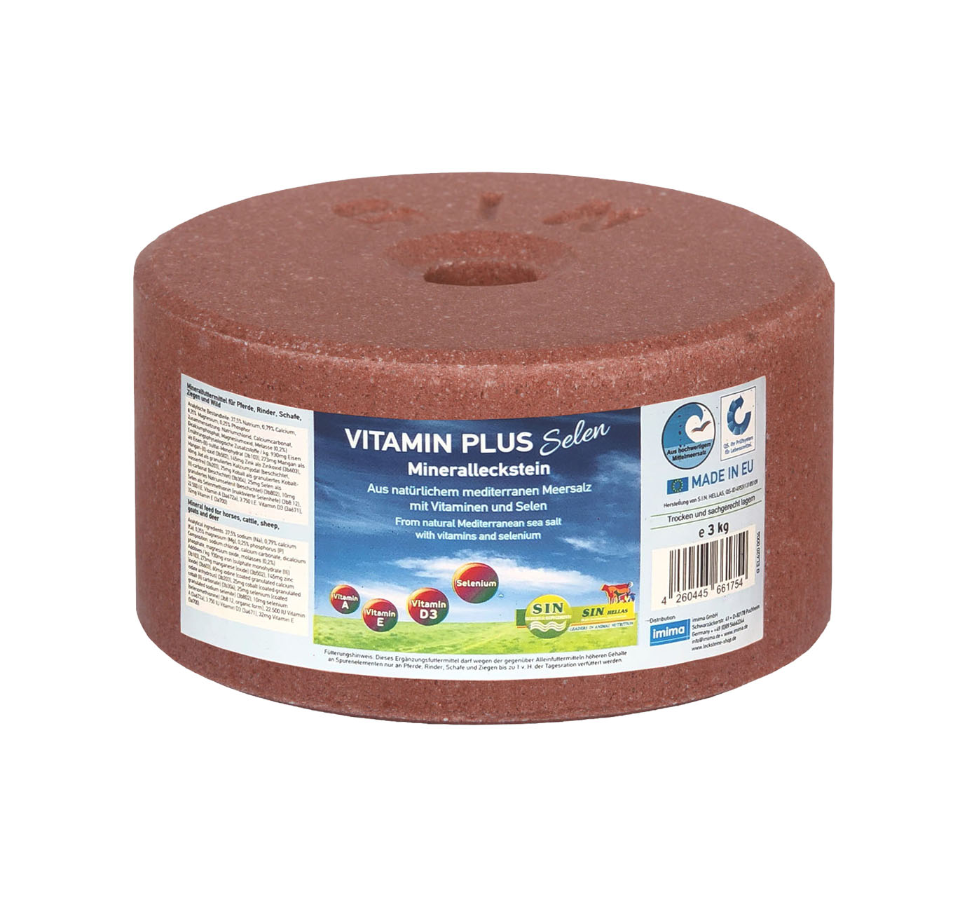 VitaminPlus Selen, Mineralleckstein, 3kg VitaminPlus Selen, Mineralleckstein, 3kg