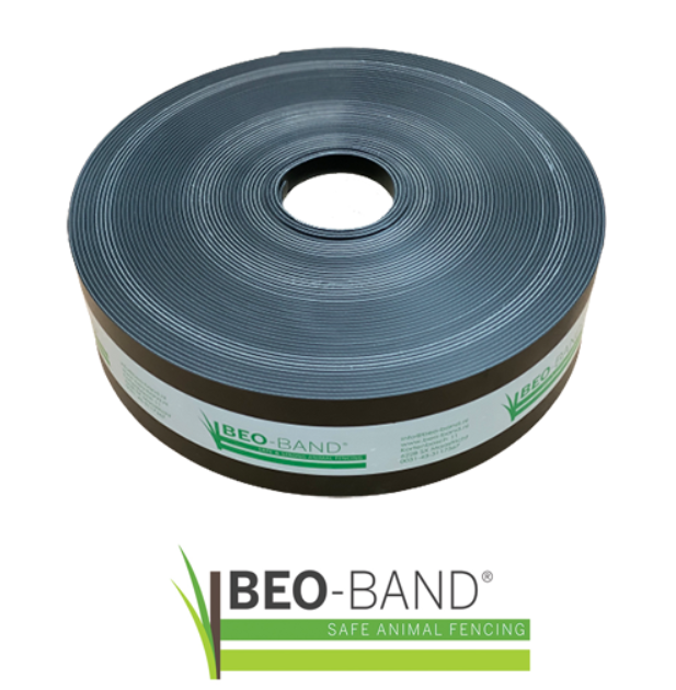 Beo-Band  50 m, Schwarz, 8 cm Bandbreite